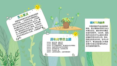 植树节绿色地球手抄报