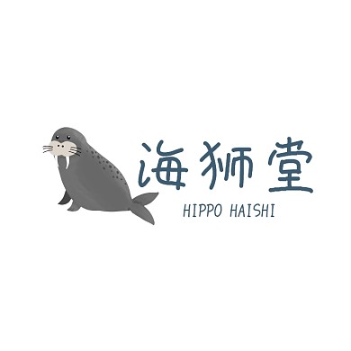 海狮堂动物头像logo设计