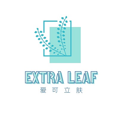 美妆化妆品清新蓝色简约logo