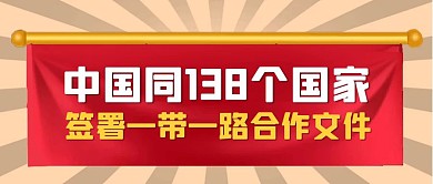 一带一路合作热点话题公众号封面