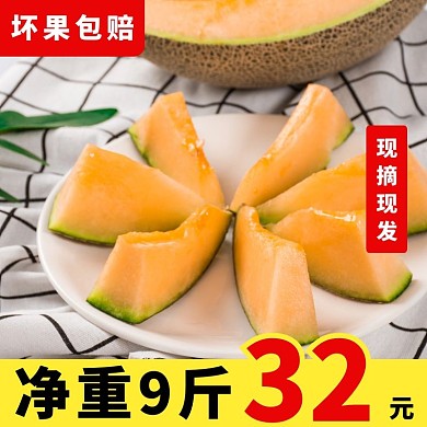 甜瓜直通车简约大气创意主图