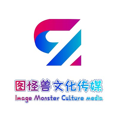 传媒字母传媒蓝紫色商务红包头像