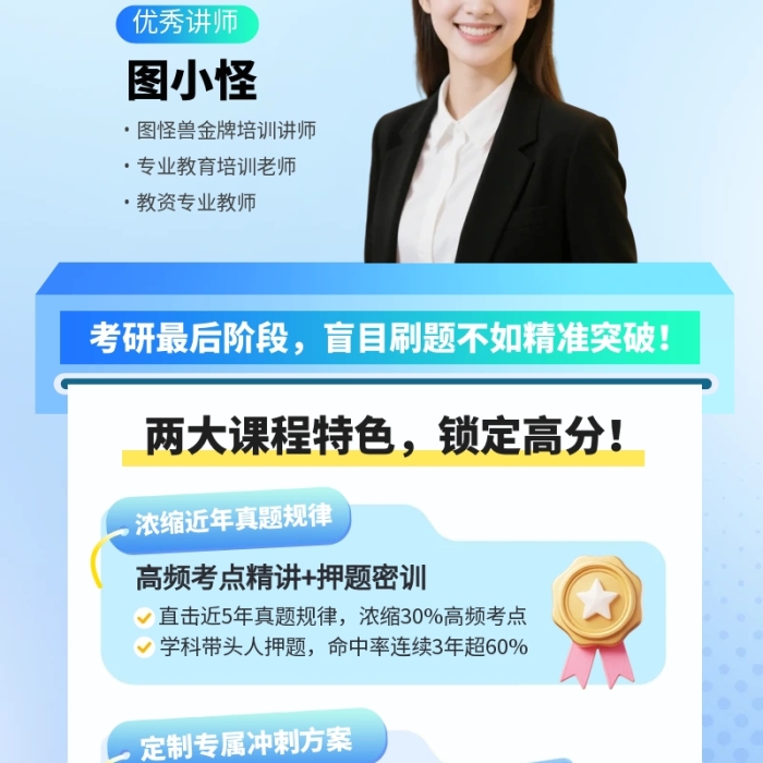 考研冲刺班招生营销长图