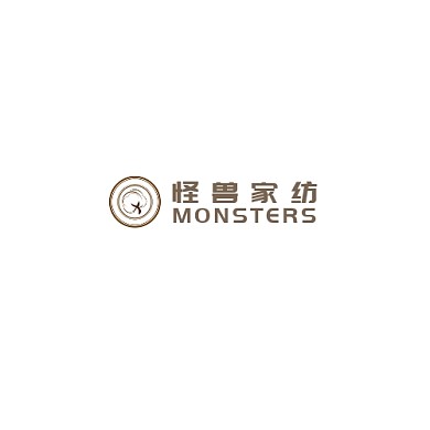 棕色简约家纺LOGO头像