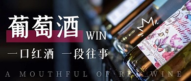 葡萄酒微信公众号封面公众号首图