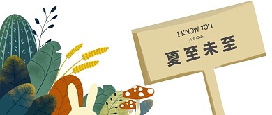 夏至未至创意红包公众号封面图