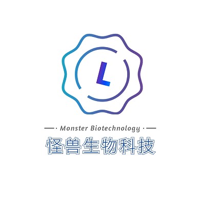 蓝绿字母图标简约生物科技公司头像logo