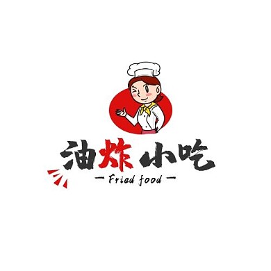 油炸小吃LOGO平面设计