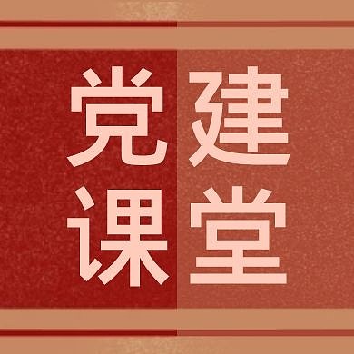 党建课堂简约棕红色党建公众号次图
