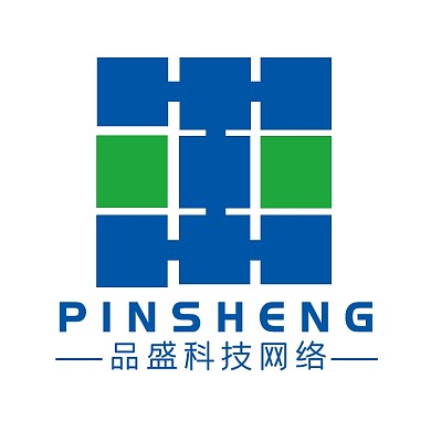 简约创意蓝绿方形科技网络logo