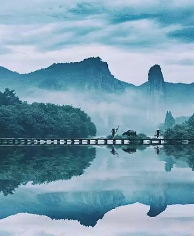 摄影风景山水水墨iWatch表盘背景