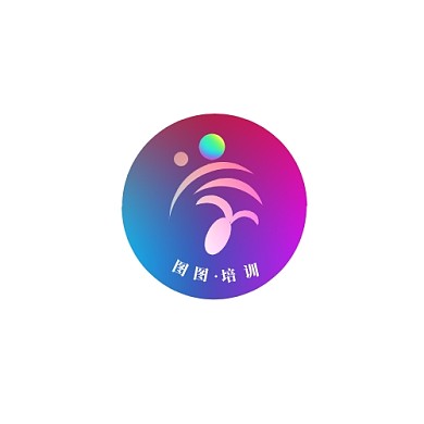 彩色教育培训学校创意logo设计