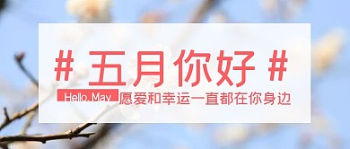 5月你好五月你好公众号封面