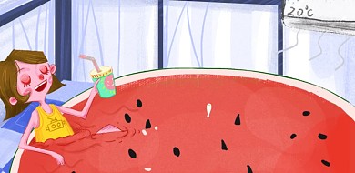 夏天你好手绘banner