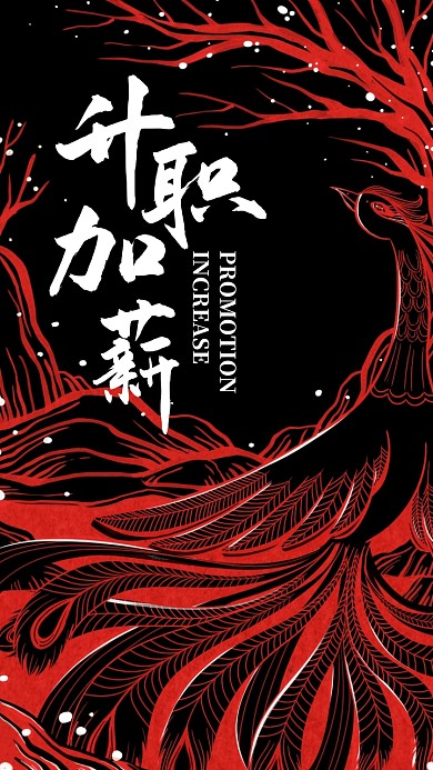2020新年趣味祈福开运红色手机壁纸
