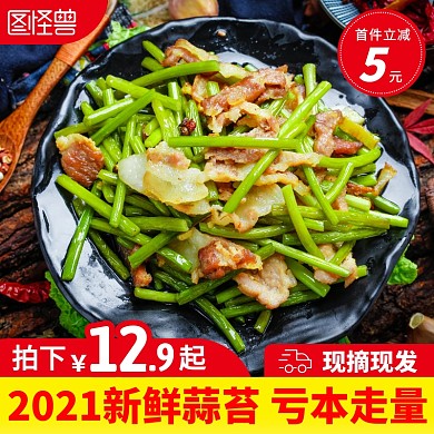 电商食品蔬菜蒜苔主图直通车