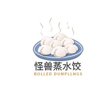 餐饮业美食水饺logo设计