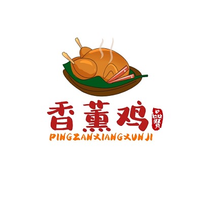 品赞香薰鸡logo宣传推广大气