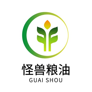 农业生态绿色麦穗粮油公司企业LOGO
