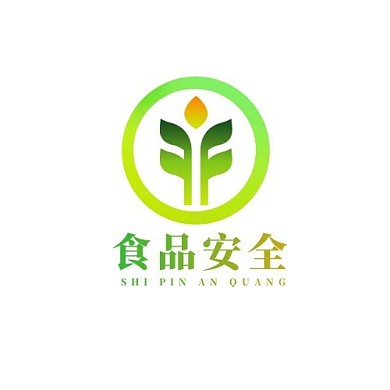 绿色渐变几何食品安全