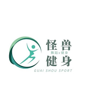 简约绿色清新创意舞蹈健身logo设计