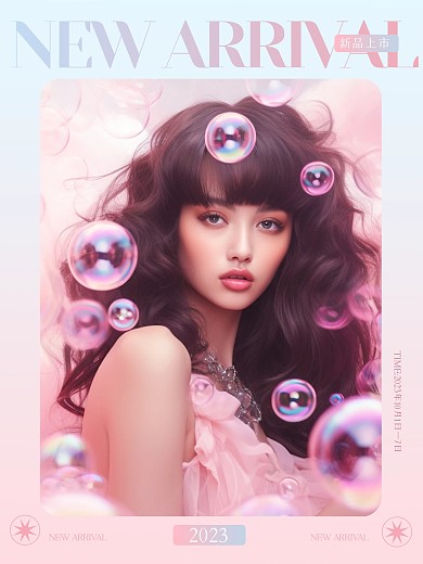 渐变清新新品上市PLOG模板