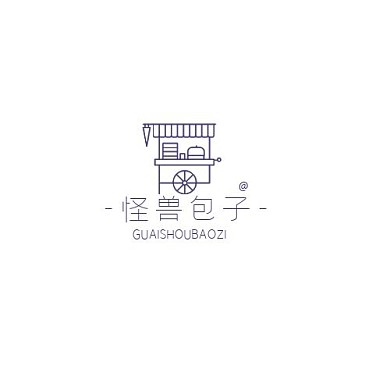 蓝色现代风格蒸笼食品logo设计