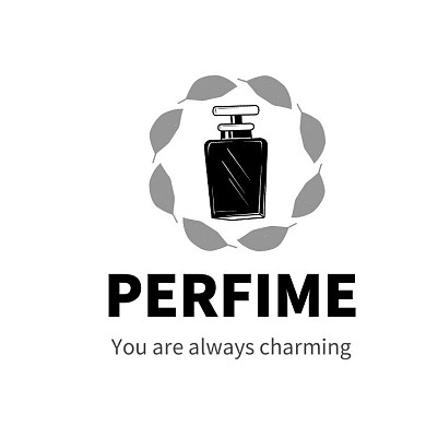 香水perfume黑色简约生活logo