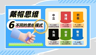 思维帽子科普模型课程封面