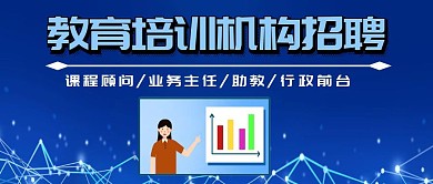 教育培训机构招聘公众号封面