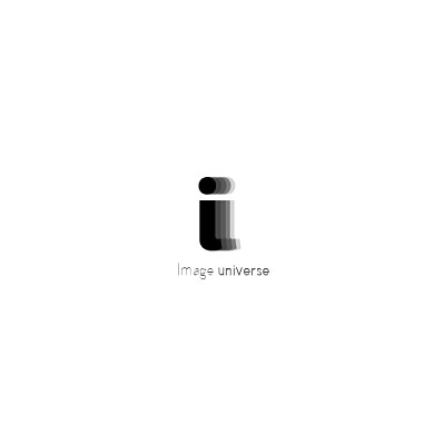 影响宇宙创意logo字母i设计