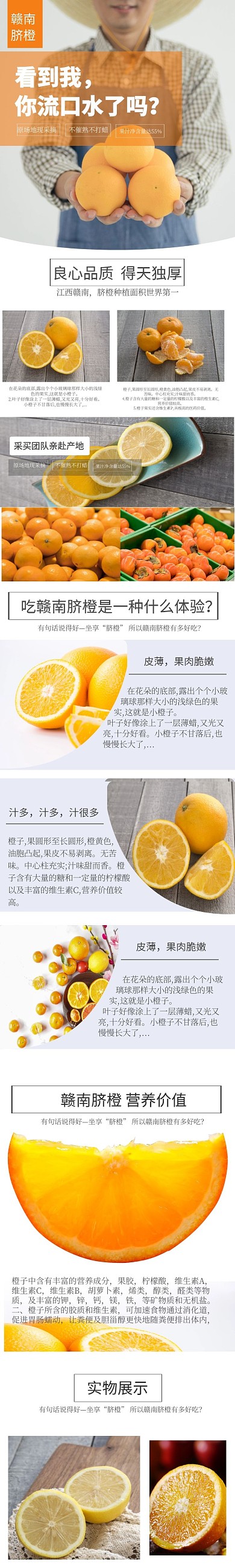 赣南脐橙详情页模板