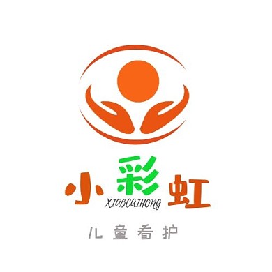 logo设计双手托举希望儿童看护头像