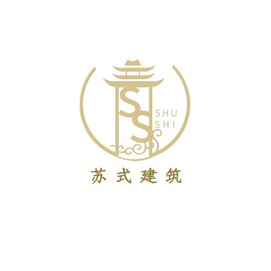 金色中国风古风苏式建筑LOGO