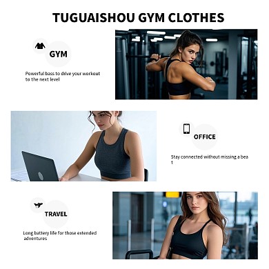 简约健身衣境外电商主图