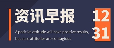 资讯早报简约公众号首图