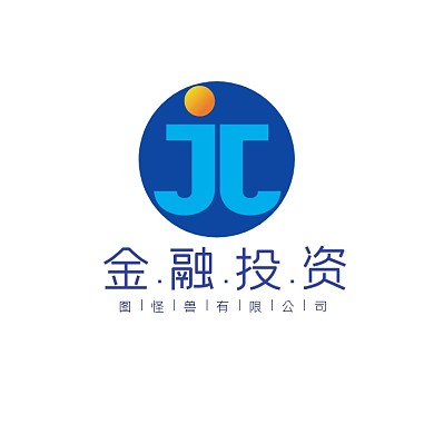 金融投资蓝色创意logo设计