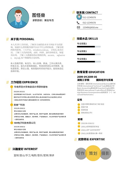 图怪兽个人简历