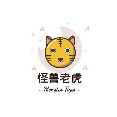 老虎头卡通LOGO