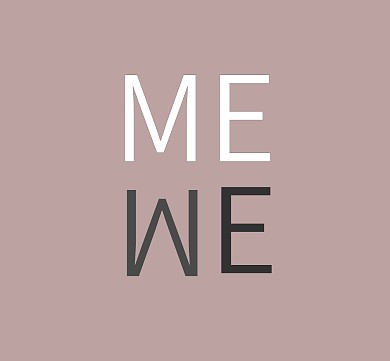 英文横向灰色纯色个性朋友圈封面模板