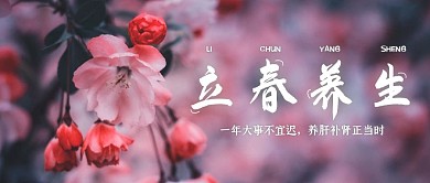 简约立春养生传统节气公众号封面