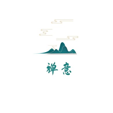 青色禅意logo