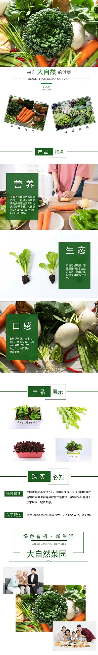 蔬菜绿色简约美食菜