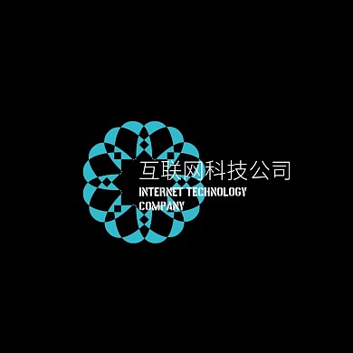 互联网科技电子电脑科研渐变logo设计