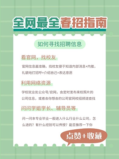 春招指南攻略小红书封面