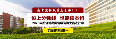 留学轮播图banner出国咨询高考服务
