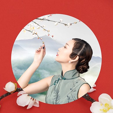 古风人物女性柔美红包头像