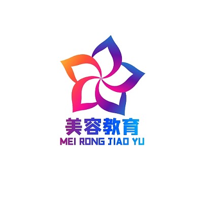 美容教育logo宣传推广大气通用	