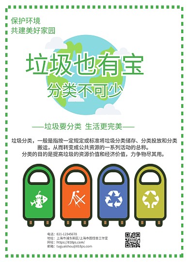 2020年垃圾分类宣传海报