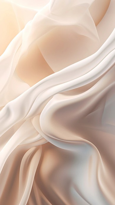 3D风格白色扭曲丝绸宣传3D背景